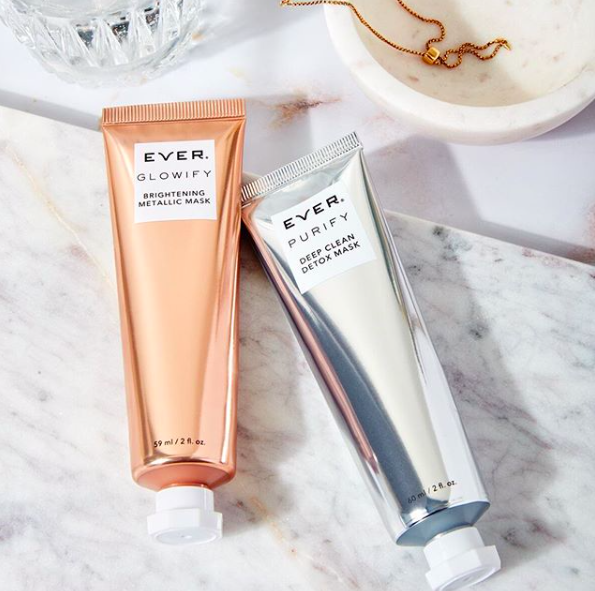 EVERskincare's tweet photo. The #MasksThatMultitask are finally here! Shop brand new GLOWIFY Brightening Metallic Mask, the rose gold beauty that quickly revives skin with supercharged botanicals! &amp; PURIFY Daily Detox Mask, the beloved clay mask that lifts away surface impurities. https://t.co/BW6F0Zy1Y8