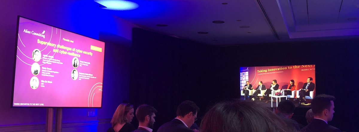 floetry's tweet photo. Really fascinating global perspective at #FinTechEU19 with regulatory insights from five jurisdictions on one panel.
👏🏼 this comment from one panellist: “we think we’re special in financial services but actually for cloud and cyber, we’re just like any other industry” https://t.co/gBtpfOS5xl