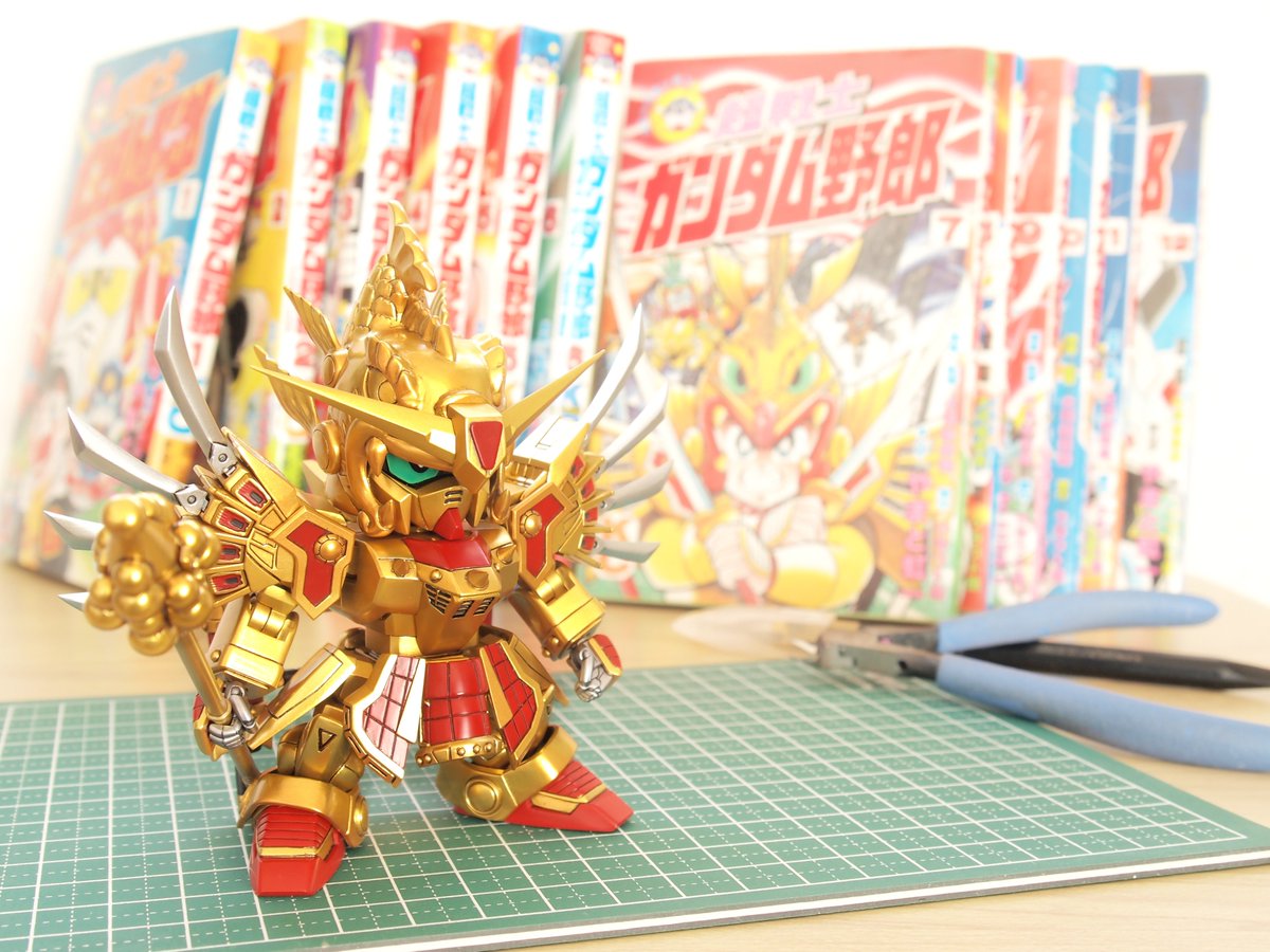 朱凰 カワグチ 本日2 27発売の ガンダムホビーライフ 014にて千生将軍の作例を担当しました 超戦士ガンダム野郎 は自分の模型人生に多大な影響を与えた作品な上 横井画伯へのリスペクトも相まって Sdスピリット指数高めのボリュームとなってます