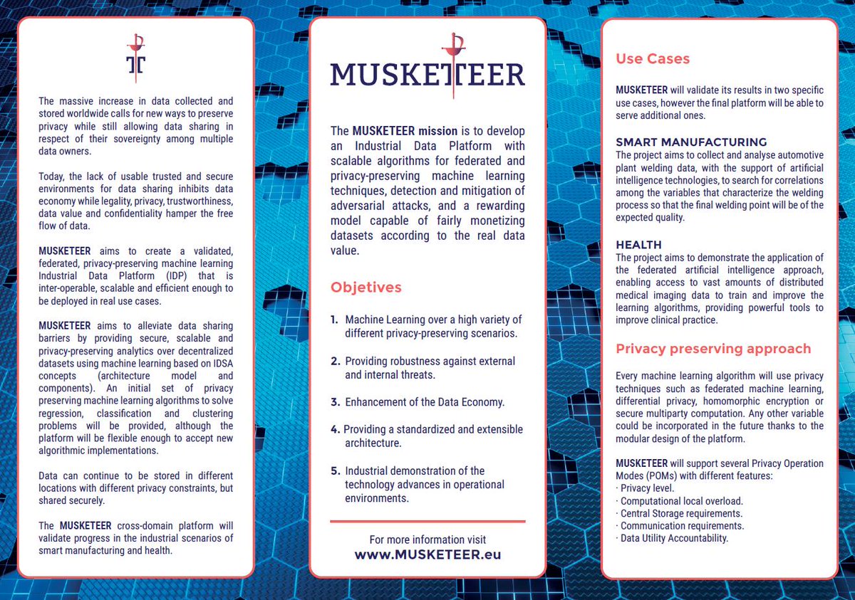 H2020Musketeer's tweet photo. @H2020Musketeer funded under #H2020 wants to fight against data poisoning and enable the detection of malicious users colluding to compromise the integrity of a system using machine learning algorithms. Want to know more? Start the discussion in our group https://t.co/32auwwys7M https://t.co/XlZPMYXJ4l