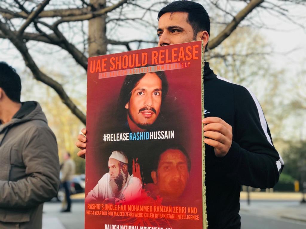 It is really disturbing and disappointing that UAE authorities are acting on behalf of Pakistani #ISI and acting similarly, abduction of #BalochYouth on their land is simply against the law of Islam and humanity. Even the Prophet (PBUH) was a refugee once. #ReleaseRashidHussain