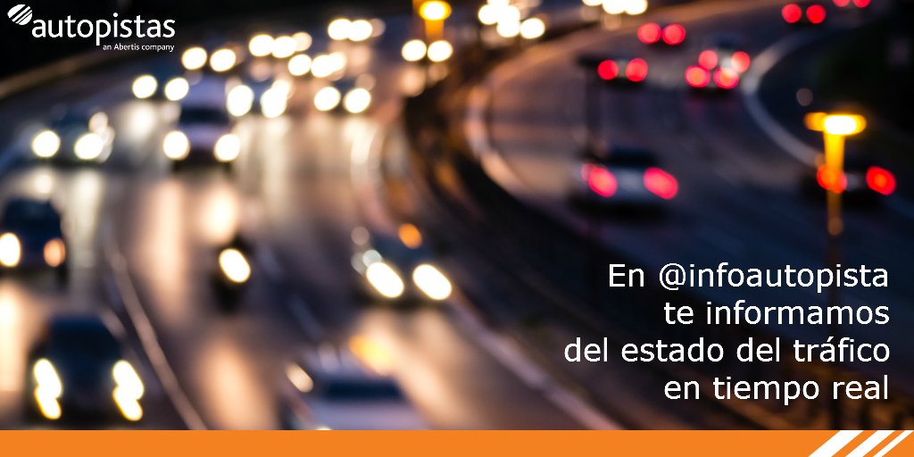 autopistaclient's tweet photo. Recuerda: En Tráfico Autopistas te informamos del estado del tráfico en ruta de forma fácil y sencilla ¡Síguenos en @infoautopista! https://t.co/z5C2LL1RFJ