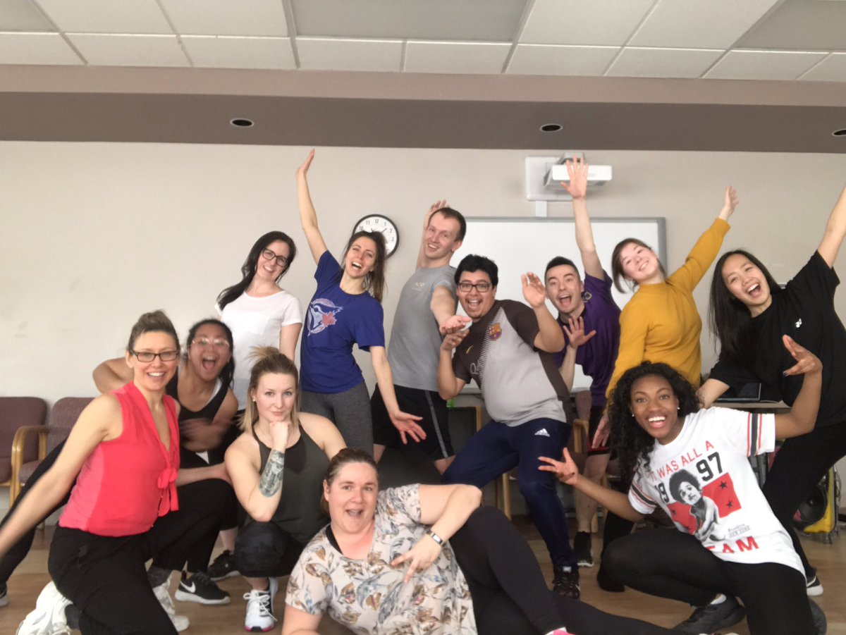 InterAct4Life's tweet photo. Thanks Pearl for the incredible hip hop workshop. What an awesome way to promote joy through movement. CSH cohort rocks!!!#CSHUOttawa #uOttawa #uOttawaBEd #PHEMontreal2019 #S4L https://t.co/OkwgKu8FyV