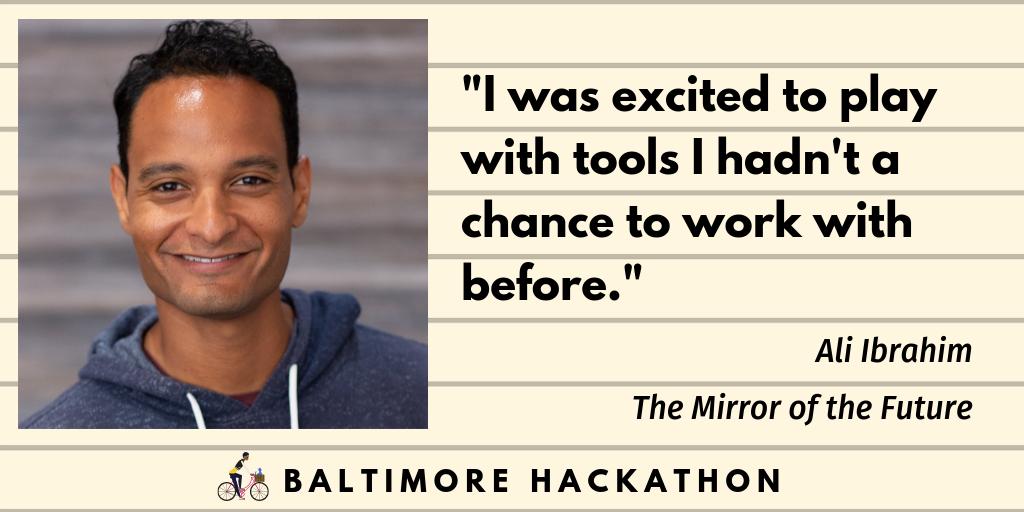 💡 Sign up today to learn something new!
🎟 bit.ly/bmorehack2019
👋 <a href="/alimeye/">Ali Ibrahim</a>