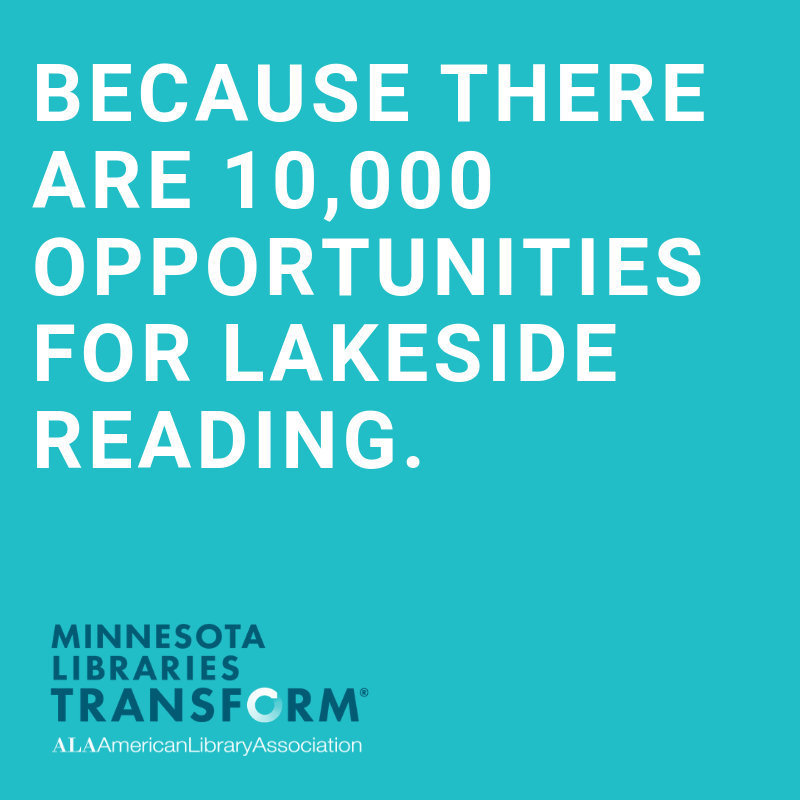 MNlibraries's tweet image. Minnesota Libraries Transform because there are 10,000 opportunities for lakeside reading. #MNLibLeg19 #mnlibrariestransform