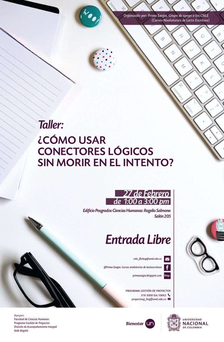PGPunal's tweet photo. Taller: ¿Cómo usar conectores lógicos sin morir en el intento? https://t.co/A5Hvp52ej7