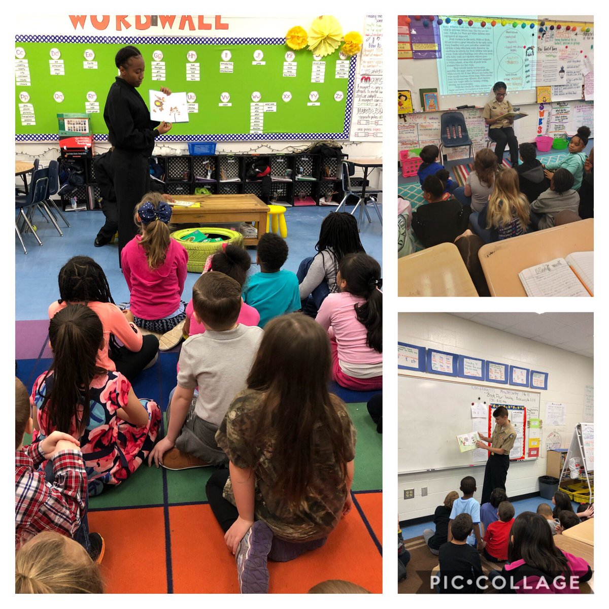 LGE__HCS's tweet photo. We enjoyed Jr ROTC members from @WarHawksHenry coming over to read to our students #bettertogetherhenry #LetsGetExcited #aboutreading #henryreads https://t.co/Nf6ecBqyKf