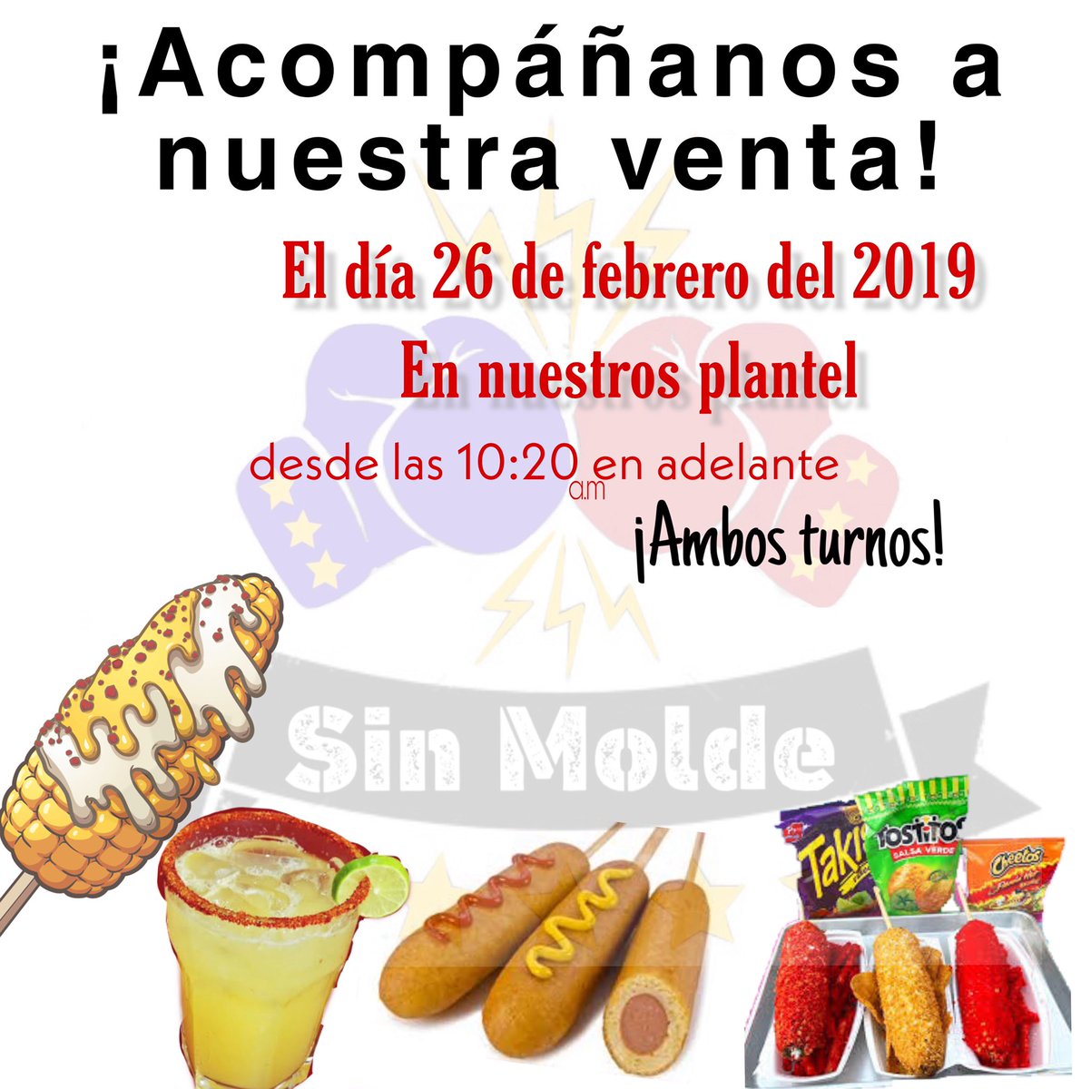 MoldeSin's tweet photo. Hoy nuestra gran venta escolar. 
#SinMolde 
#CobachNogales 1 https://t.co/r5ikHWpcQ4