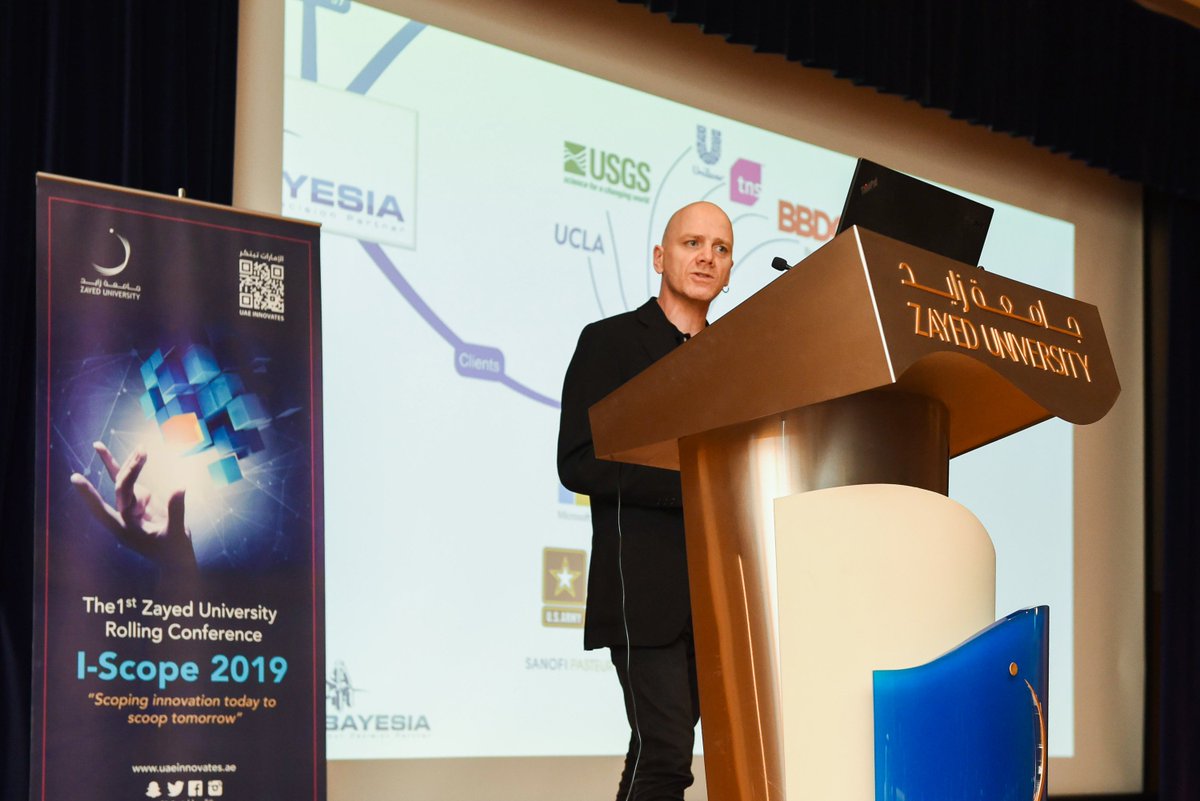 BayesianNetwork's tweet image. Today, the Bayesia team is in Dubai, and Dr. Lionel Jouffe is speaking at the I-Scope Conference 2019 at Zayed University. #bayesiannetworks #bayesialab