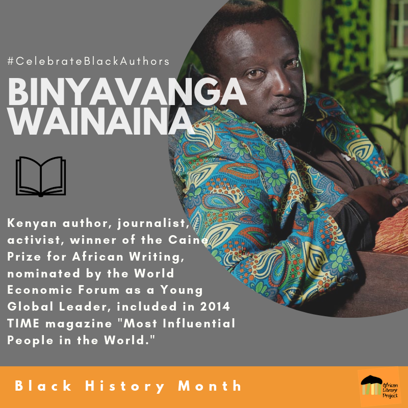 AfricanLibraryP's tweet photo. Binyavanga Wainaina is a well-known advocate and acclaimed author, praised for titles such as Discovering Home and starting Kwani Trust, a Kenyan based literary network dedicated to the growth of the region's creative industry. #BlackHistoryMonth https://t.co/XP31TZwlWw