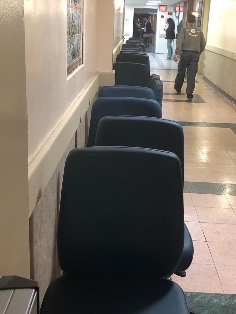Team @NYPBrooklyn you asked and we delivered. The distribution of over 300 new chairs have started. #YourOpinionCounts #SharedGovernance #KeepSpeakingUp