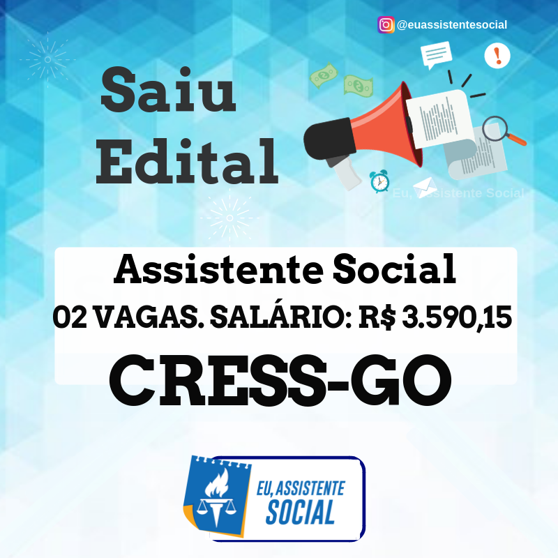Euassistenteso1's tweet photo. Concurso Conselho Regional de Serviço Social do Goiás.
02 vagas 30hRemuneração: R$ 3.590,15 + benefícios
Saiba mais sobre esses outros concursos: https://t.co/MHRsHu5lOK
#cresssp #cressgo #euassistentesocial #assistentesociaL #vaiterconcursosim #serviçosocial https://t.co/W5HtQdqVhT