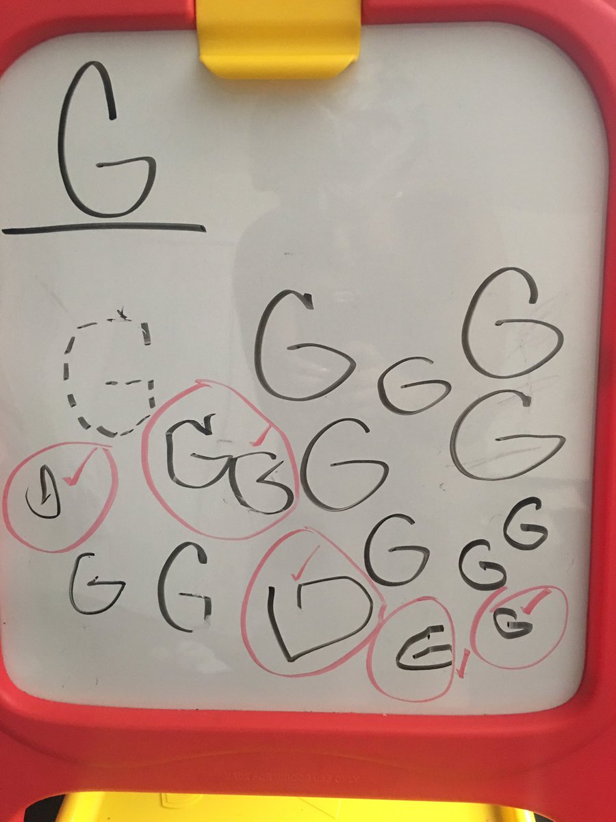 CallMeChinkkyE's tweet image. G is for Gianni . 
The underlined G is my work.
1st board , every G that’s circled, 
Baby G wrote all by herself . 
2nd Board, everything except for the underlined G was also written by her with no assistance. #MyBigGirl #Big3 #LearningStartsAtHome  #Goodmorning 
 😎📚🍎🖊