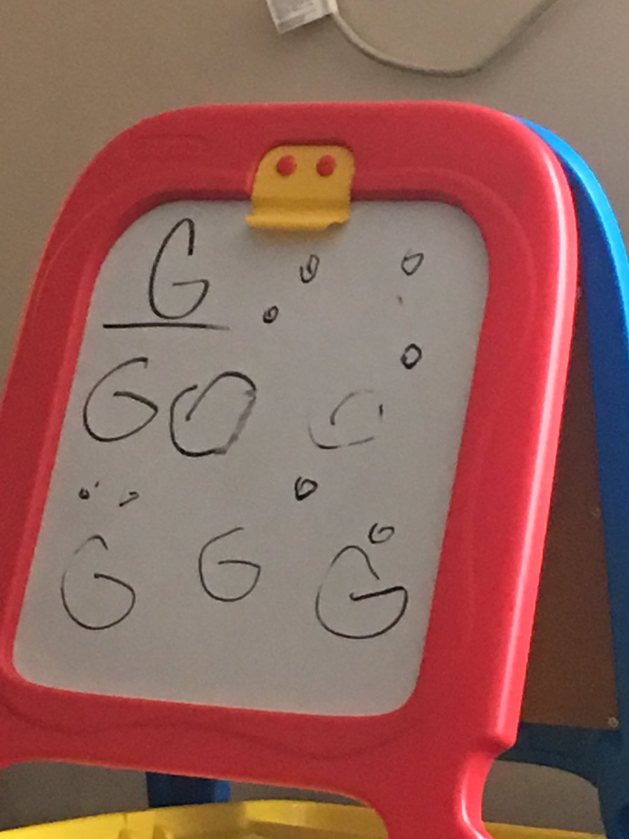 CallMeChinkkyE's tweet image. G is for Gianni . 
The underlined G is my work.
1st board , every G that’s circled, 
Baby G wrote all by herself . 
2nd Board, everything except for the underlined G was also written by her with no assistance. #MyBigGirl #Big3 #LearningStartsAtHome  #Goodmorning 
 😎📚🍎🖊