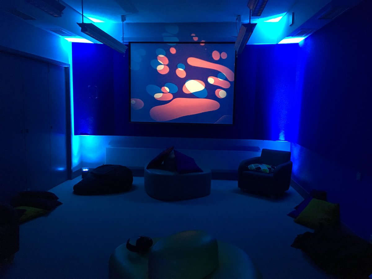 ...and @optikinetics brought their OPTI Aura projector, a hypnotic new addition to the chill-out zone
