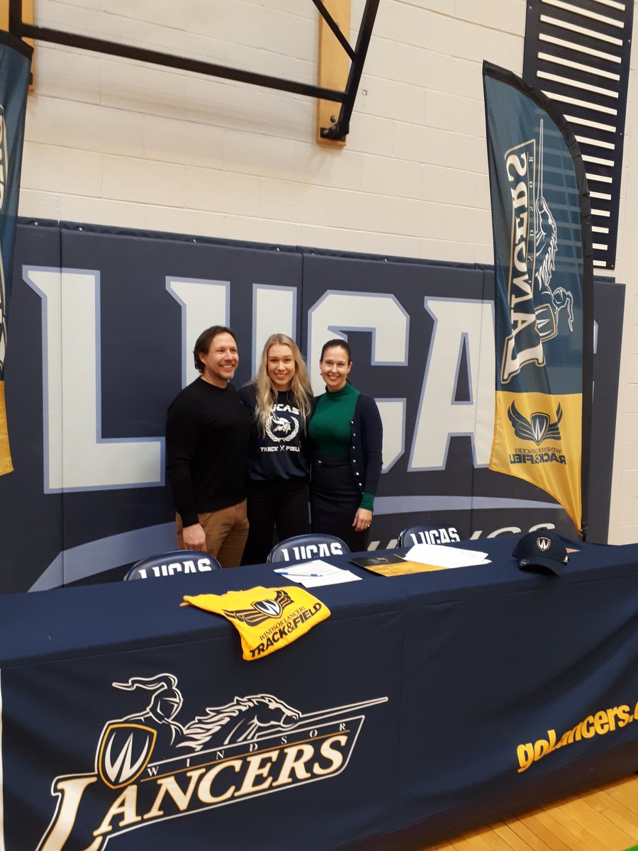 WindsorLancerTF's tweet photo. Excited to announce the official signing of Chloe Knox of A.B. Lucas SS to the @WindsorLancers horizontal jumps squad! https://t.co/0vRgorgzb6
