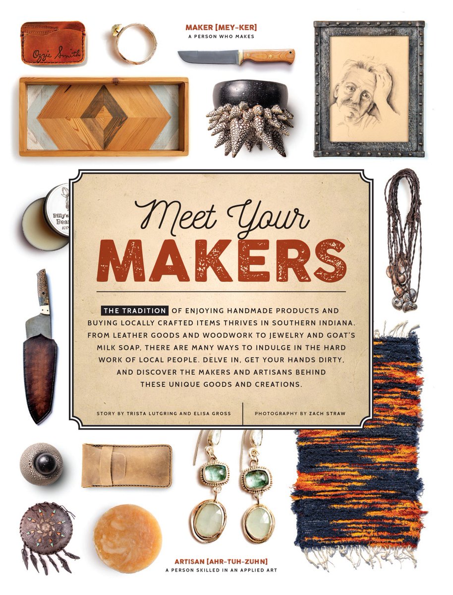 Evansville's tweet photo. The Tucker Publishing Group team was proud to win a silver award at the @AAFGE ADDY Awards Friday evening! 🏆 The winning design, "Meet Your Makers," was published in the September/October 2018 issue: https://t.co/HYXIy8hE7s https://t.co/t5CtCML47m