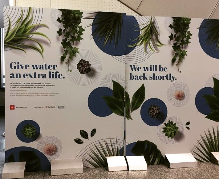 SEA_Press's tweet photo. Dare all’acqua una nuova vita? Scopri a #Malpensa il nuovo progetto di SEAInSight per non sprecare nemmeno una goccia d’acqua, realizzato in collaborazione con @Cefriel, la società del Politecnico di Milano specializzata in progetti di innovazione. https://t.co/WTHhVwzJ5D
