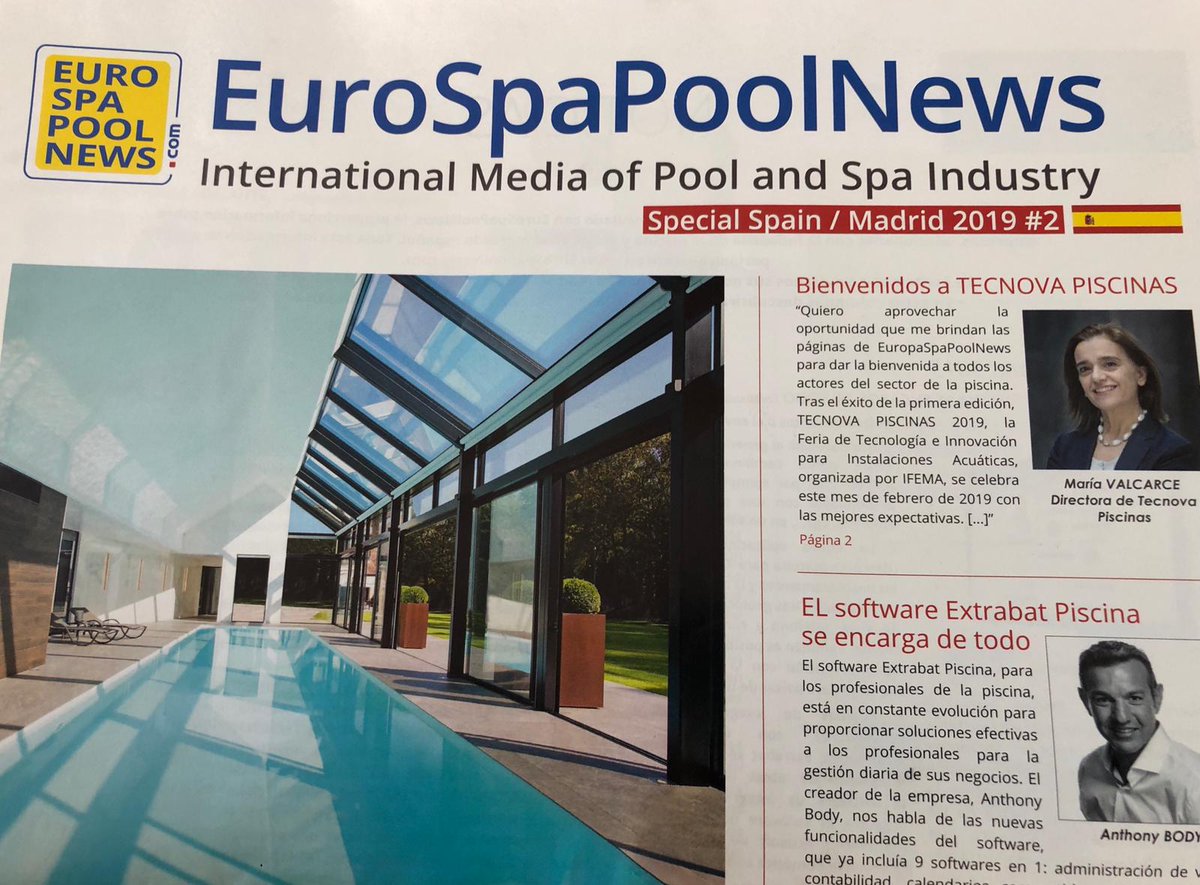 COCEFParis's tweet photo. " Bienvenue à tous les acteurs du secteur de la Piscine " commente Mme Valcarce Dir.@FeriaTecnova à @feriademadrid
Salon #technologies & #innovations pour #Installations #Aquatiques avec Entreprises 🇫🇷 #Azenco #CCEI @MondialPiscine @PoolTechnologie #Poolstar #Extrabat @Solidpool https://t.co/xQ9gwPSq1e