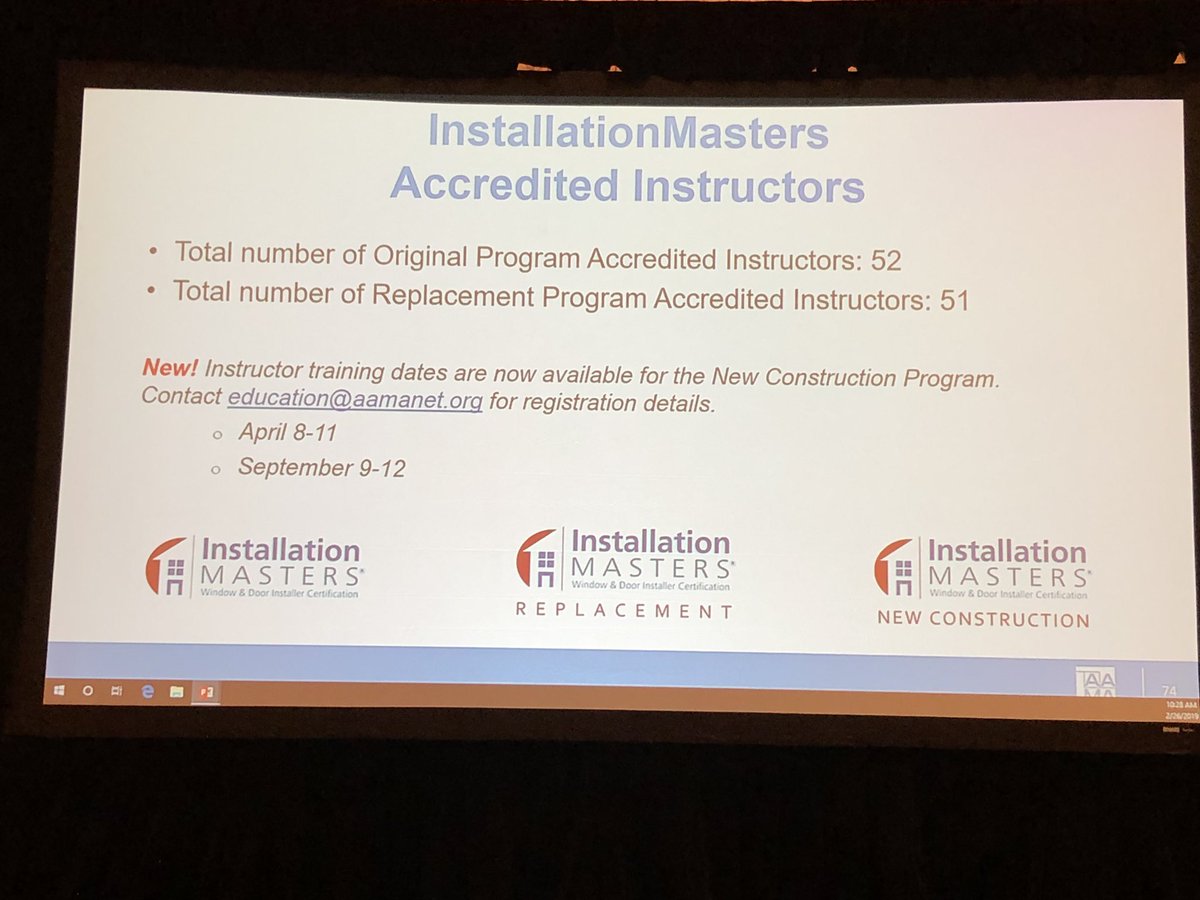 AAMAInfo's tweet photo. Here’s a quick update on #InstallationMasters. https://t.co/2jXmXqxqJb