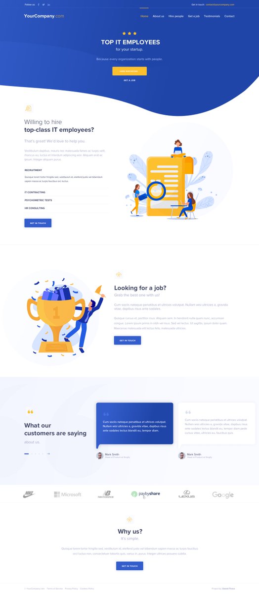 Download a free website layout for HR Agency (Sketch file).
pbs.lc/4f7032475d4f82…

The only one thing I would like to get in exchange is a tweet about it :) 

#freebie #sketchapp