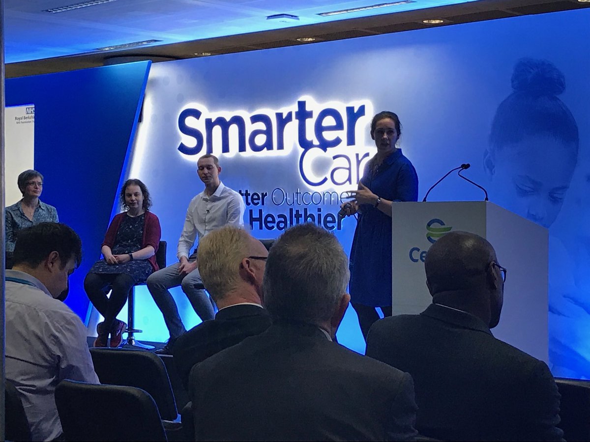 kieronjones14's tweet photo. Claire Burnett and Arran Rogers from ⁦@RBNHSFT⁩ telling the story of their red flag sepsis alerting journey with ⁦⁦@CernerUK⁩ at #ECF19. Inspiring to see the decrease in mortality rates! https://t.co/ewU5yVJPb4