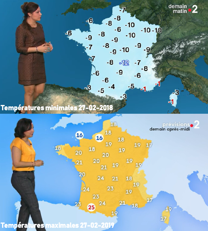 StevenTual_off's tweet photo. #Météo #Climat En 2018, une vague de froid frappait une grande partie de la France avec des gelées généralisées. Un an plus tard au jour le jour, les températures sont à des niveaux parfois estivaux. Assez bluffant de constater de telles variations une année sur l'autre 🔥❄️ https://t.co/id1DcmGShz