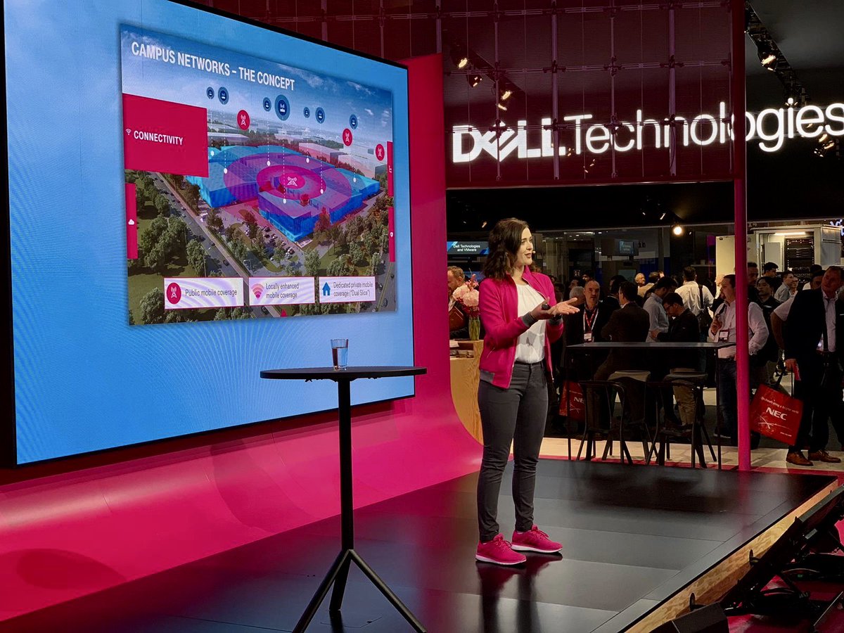 StKuhlmann's tweet photo. Today I have had the chance to #takepart on stage at #MWC19 to present our campus network solution  #telekom https://t.co/TTWI39yfRU