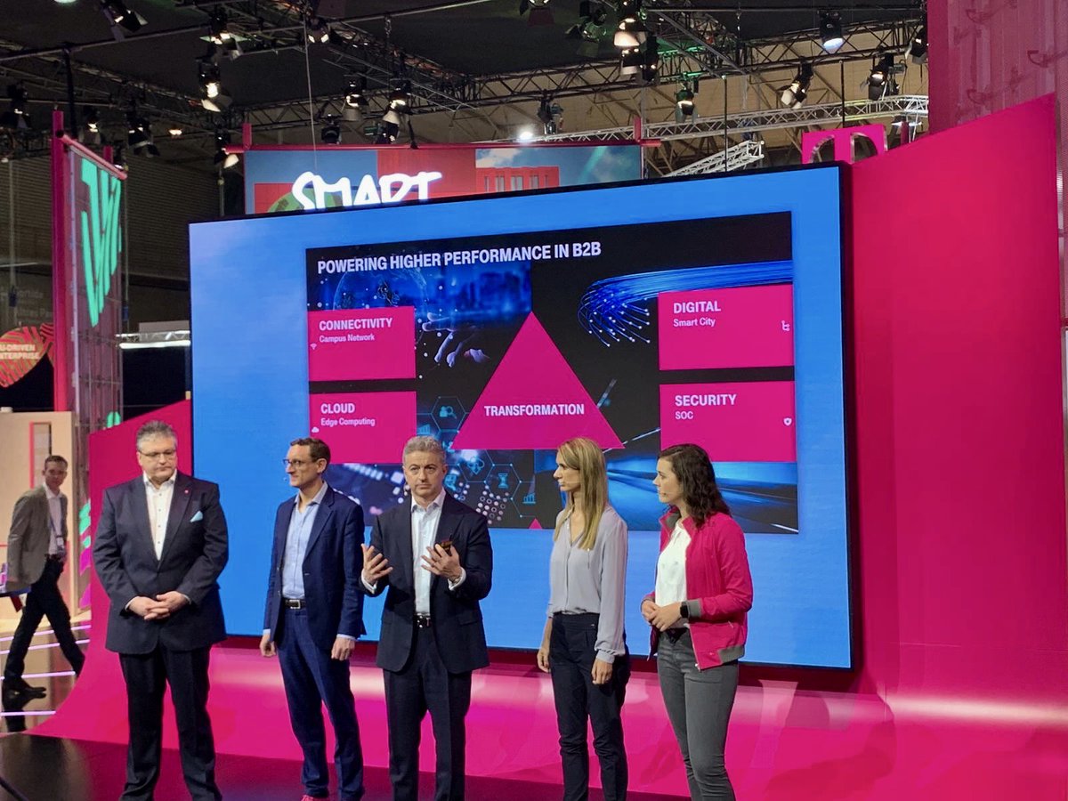 StKuhlmann's tweet photo. Today I have had the chance to #takepart on stage at #MWC19 to present our campus network solution  #telekom https://t.co/TTWI39yfRU