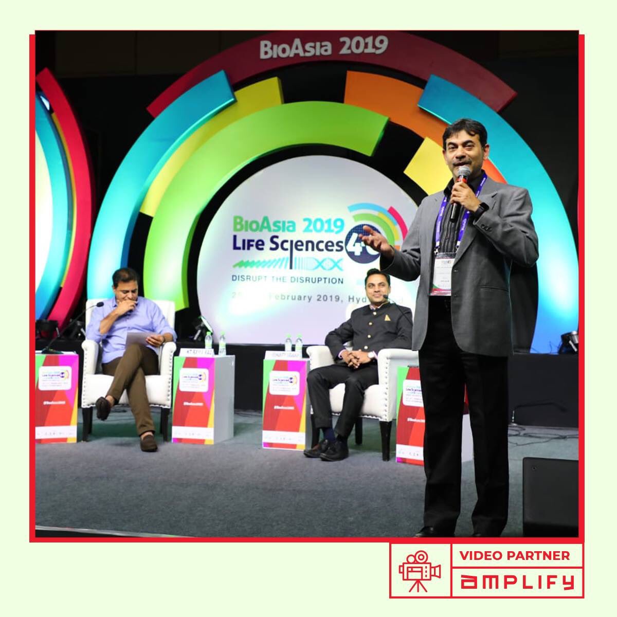 AmplifyMICE's tweet photo. TRS working President and Dynamic MLA @KTRTRS, having a coffee table chat with Krishnamurthy Subramanian, Chief Economic Adviser, GoI(CEA) discussing India’s role in global healthcare.
@jayesh_ranjan @KTRTRS @BioAsiaOfficial
#BioAsia2019 #goAmplify #Hyderabad https://t.co/fYiTOzTS2j