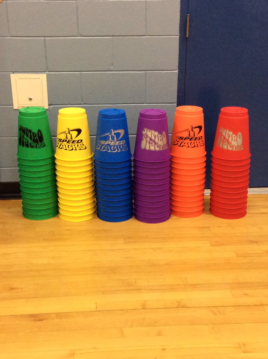 Super excited to start seeing some of our purchases come in through our <a href="/FUTP60/">Fuel Up to Play 60</a> grant by <a href="/MidwestDairy/">Midwest Dairy</a>. First piece of equipment <a href="/SpeedStacksInc/">Speed Stacks Inc.</a> jumbo stacks. Can't wait to use them!