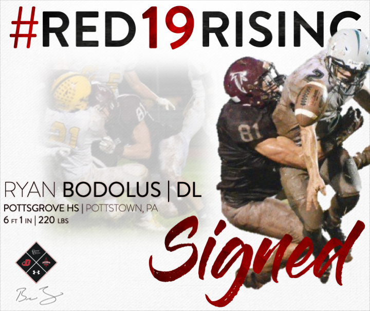 CoachFordyce_DC's tweet photo. Big Time DE @Ryan_Bodolus has officially joined the #RedDevilTakeOver #ForksUp #Red19Rising https://t.co/0F0yILnkp2