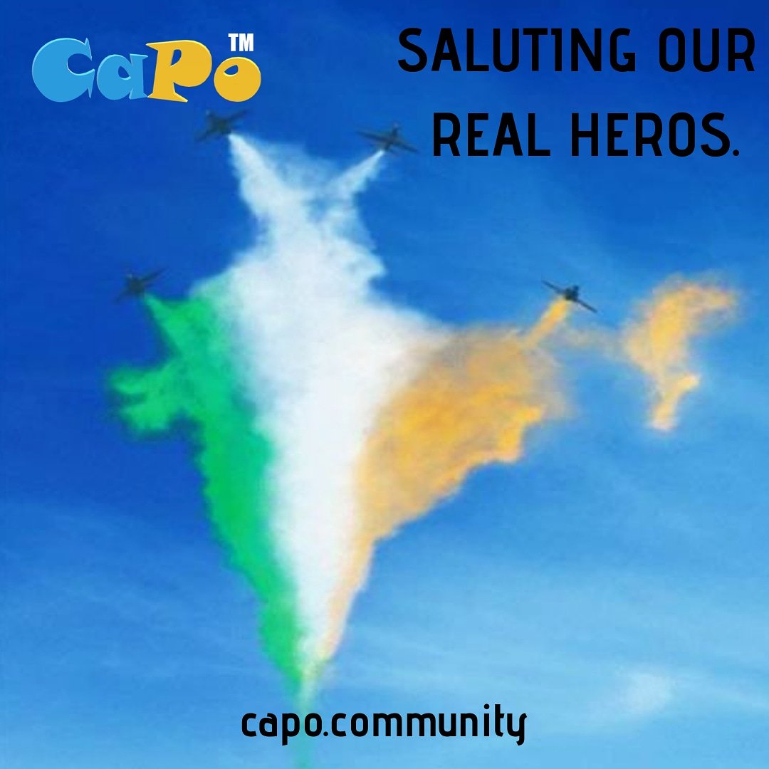 Capocommunity's tweet photo. "CAPO congratulates Indian Air Force on successful mission" #IndianAirforce #capo #capocommunity #savetheenvironment #victory #surgicalstrike2 https://t.co/V9Jq5YkCCo