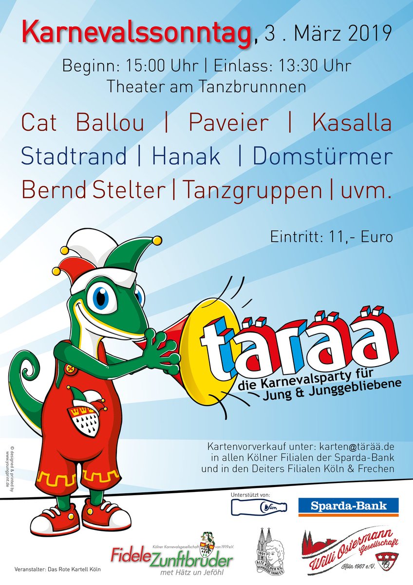 SarahSe85's tweet photo. @Kasallamusik Tärää-Party am 3.3. lt. Newsletter ohne euch? Richtig? https://t.co/9G8eixp2Qy