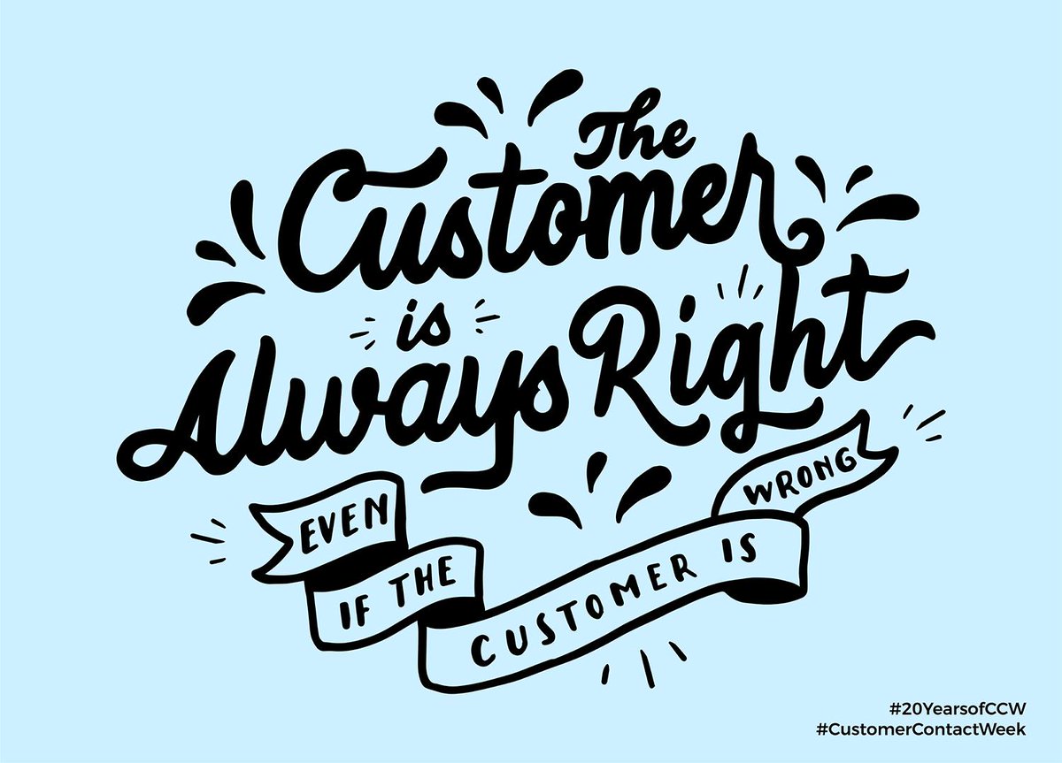 CustContactWeek's tweet image. Make your customers feel like they're always right...no matter what. #CCWisdom

Celebrate #20YearsofCCW with us this June 24-28 at The Mirage in Las Vegas: okt.to/srXGTA