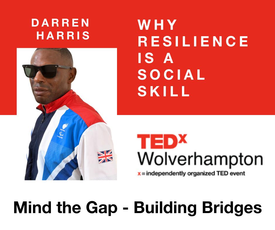 TEDxWolves's tweet photo. ❌ Introducing TEDxWolverhampton Speaker ❌ Darren Harris ❌ Why Resilience is a Social Skill ❌

❌ Get your tickets from https://t.co/HibAEpGipE ❌

#TEDxWolverhampton #MindTheGap #BuildingBridges https://t.co/DKYXvtu2eS
