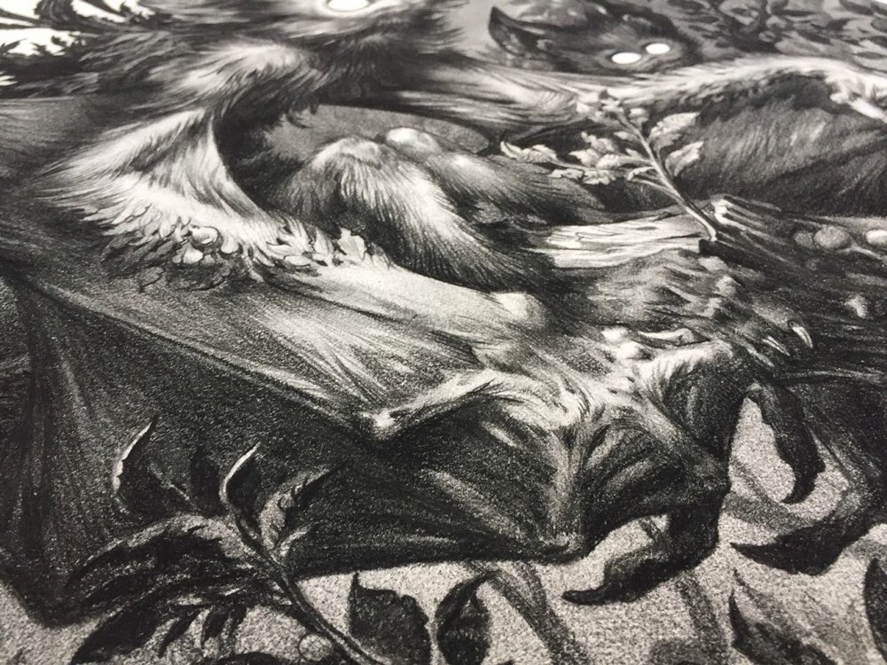 "Chiroptera" prints are available now on @blackdragonpress 
blackdragonpress.co.uk.                                         
 (only 40 signed/numbered copies. ).  "Chiroptera" est disponible maintenant sur Black Dragon Press (40 exemplaires signés/numérotés)