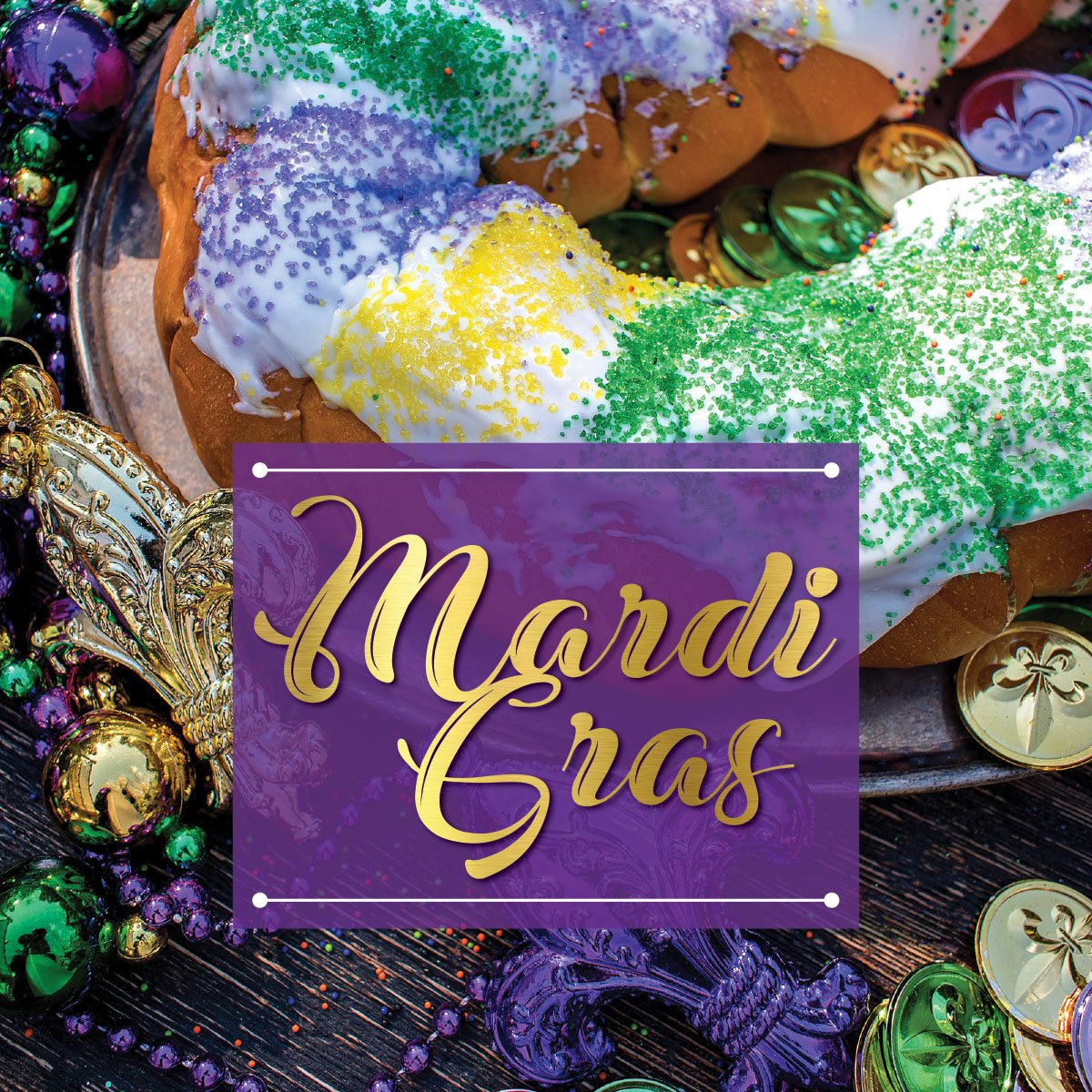 AggieDining's tweet photo. Jambalaya, crawfish mac &amp; cheese, fried catfish, and of course - KING CAKE! Come celebrate Mardi Gras at Sbisa and The Commons on March 5, 11am - 2pm! https://t.co/WcJfsaeOIP