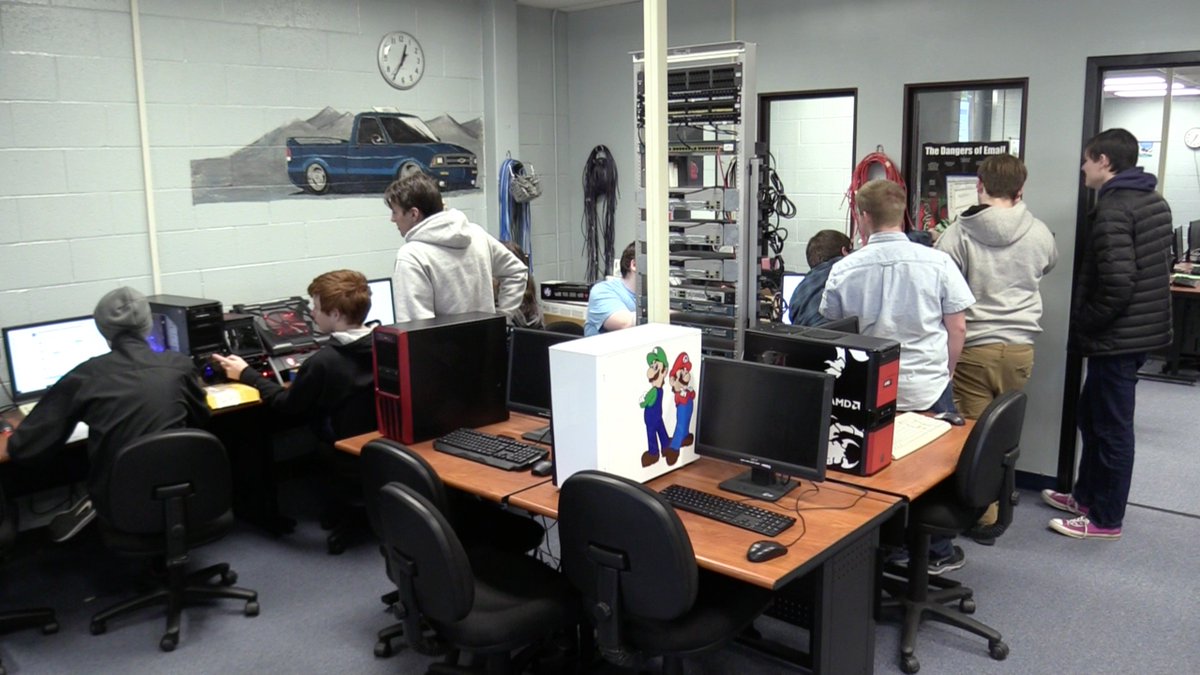 TheEdgeLC's tweet photo. Check out how the students of It-Net have prepared for there upcoming Cyber-Patriot competition. Video release this Friday. Check out our other social media platforms for more content from Lapeer Ed Tech. #DMA #LapeerEdTech #TheEdgeLC #CyberPatriot #CyberSecurity #ITNet https://t.co/g8Oub6KapT