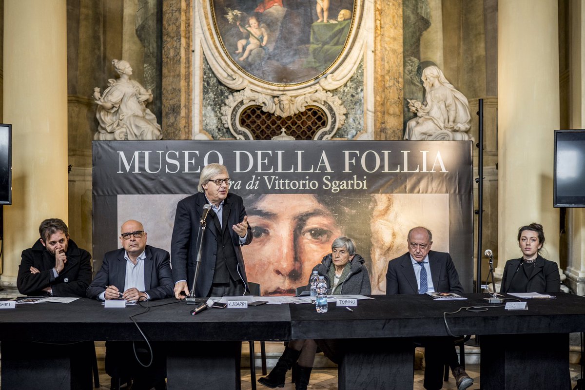 MuseoFollia's tweet photo. Ha inaugurato oggi il Museo della Follia a Lucca, presso la Cavallerizza, in Piazzale Verdi. Da domani 27 febbraio fino al 18 agosto la mostra è aperta al pubblico, tutti i giorni dalle 10 alle 20. @VittorioSgarbi https://t.co/BOAUa0yUfA