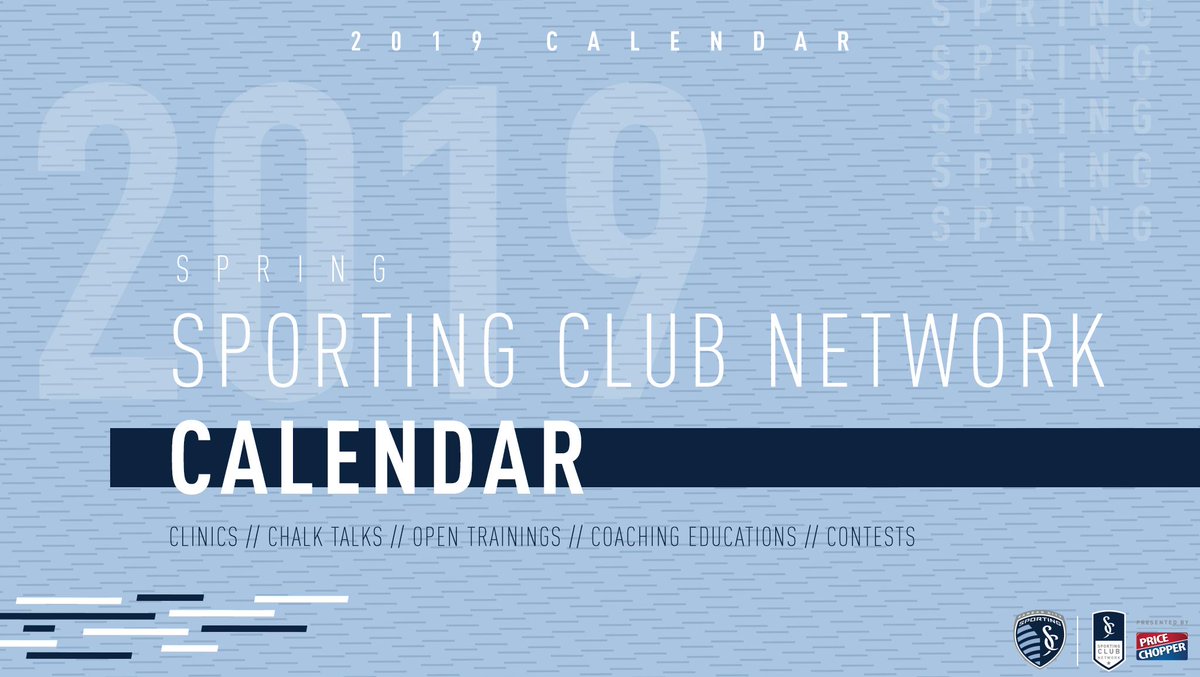 sportingkcyouth's tweet photo. Kickin' spring into full gear with 🆓 clinics, coaching educations, chalk talks, coaching educations, contests, and more. 

Here's your 2019 #SportingClubNetwork, presented by @my_pricechopper, spring calendar » https://t.co/GxCpnyPxdR https://t.co/j6IvXKem32