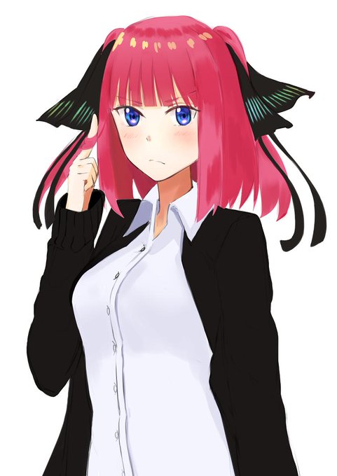 IzayoiさんがTwitterに投稿した中野二乃(五等分の花嫁)のイラスト。