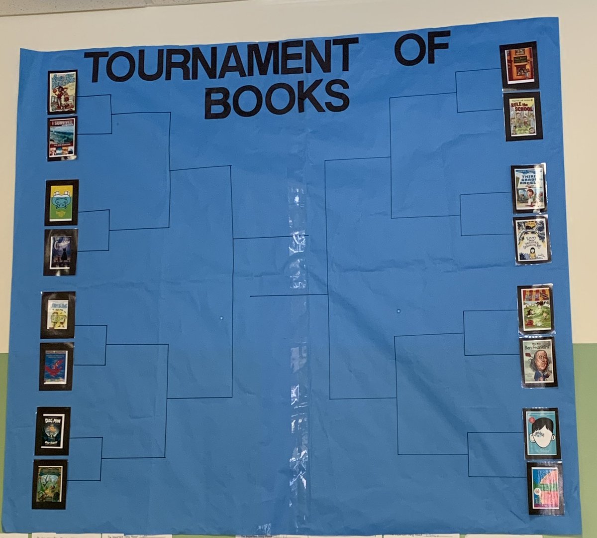 MrsDrill3rd's tweet photo. @PICELearning Tournament of Books is about to begin! We’re excited to see what books make it to the Final Four and the Championship Round! #gwgreats #gwreads @MrsTewksbury3rd @lindagibb55 @GustafsonBrad https://t.co/2VrW4TzWVN
