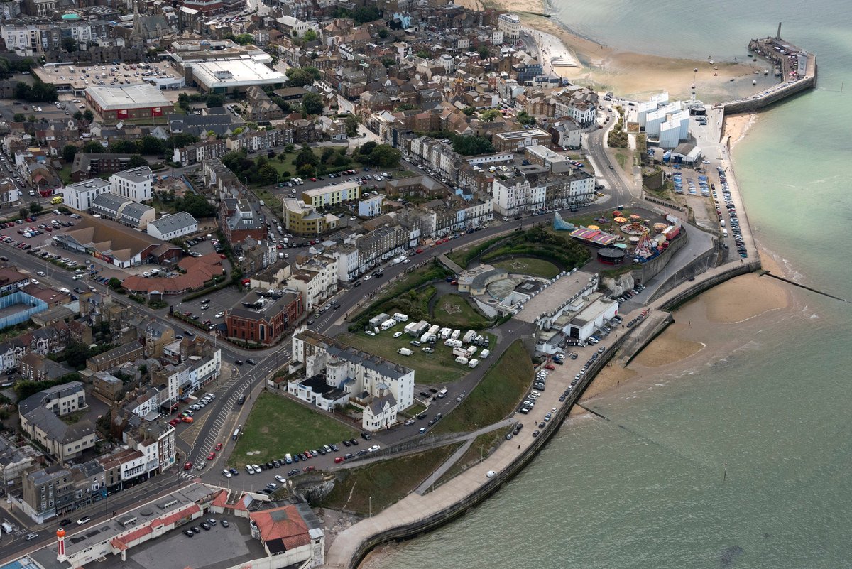 Aerial of Margate in Kent UK #Margate #Kent #coast #aerial #aerialphotography #Nikon