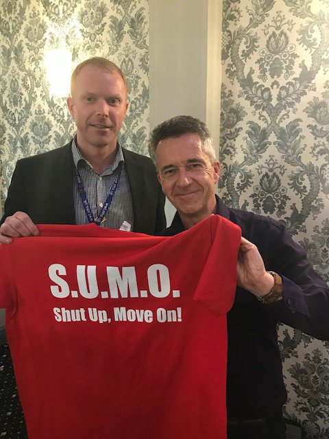 WWLFinance's tweet photo. A great morning @wwlnhsft leadership masterclass listening to the @TheSumoGuy talk about dealing with change and techniques to stop your emotions adversely affecting the outcome of an event! #AreyouMAD (making a difference)?? #shutupmoveon https://t.co/tHjgr3Ou3l