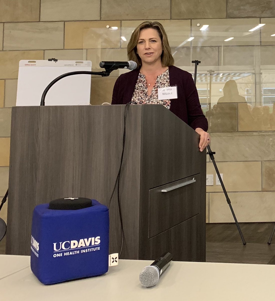 OneHealthUCD's tweet photo. Our director @JonnaMazet opening the 2019 OHI Annual Meeting with some words of welcome and introductions to attendees, many who have traveled far to be with us today! #OneHealth #AnnualOHI2019 https://t.co/Wdt1rYEig0