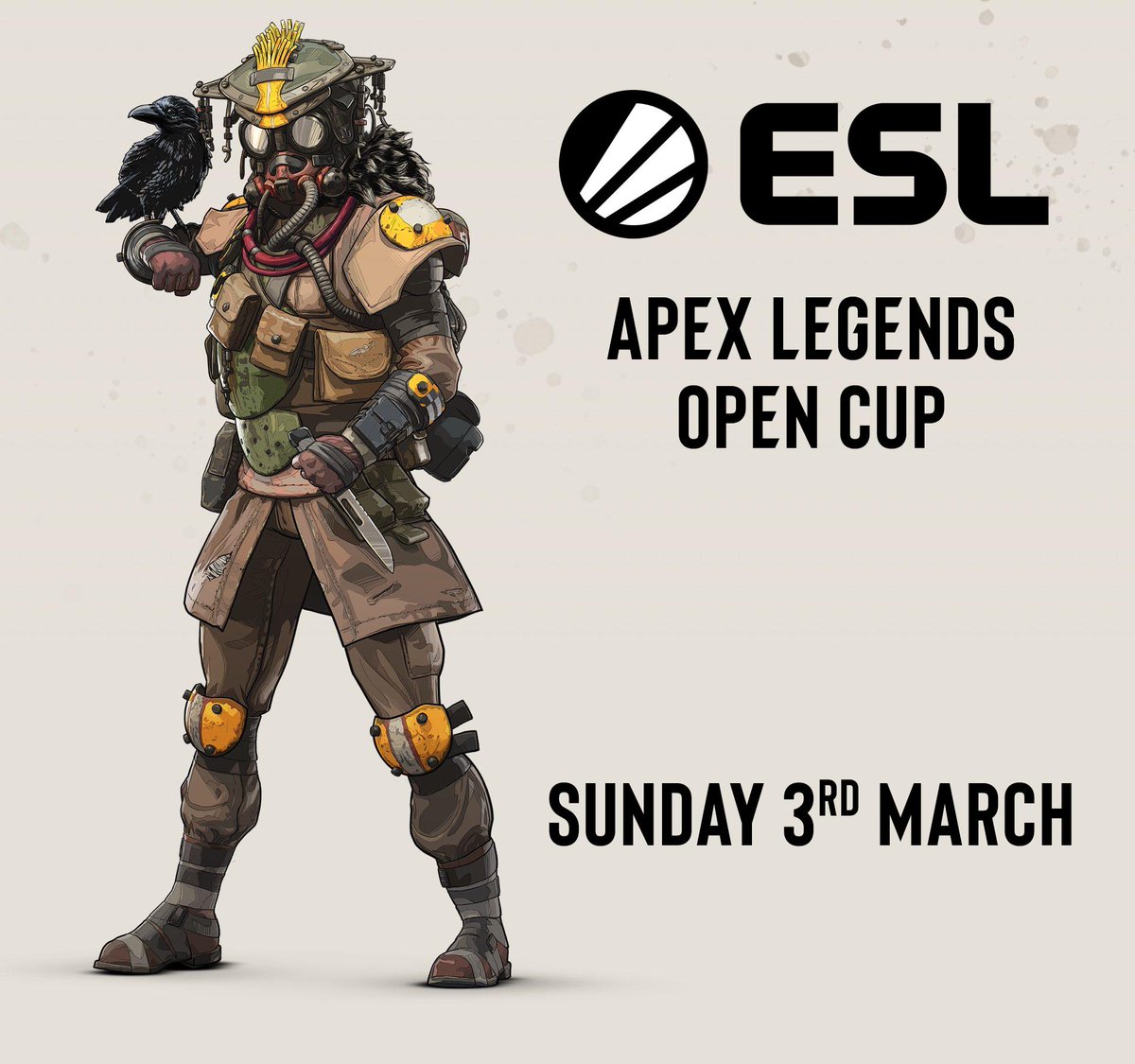 👀
It's time!
Gather your squad, practice those skills and equip those Mozambiques! 

First Cup starts this Sunday!

play.eslgaming.com/apexlegends