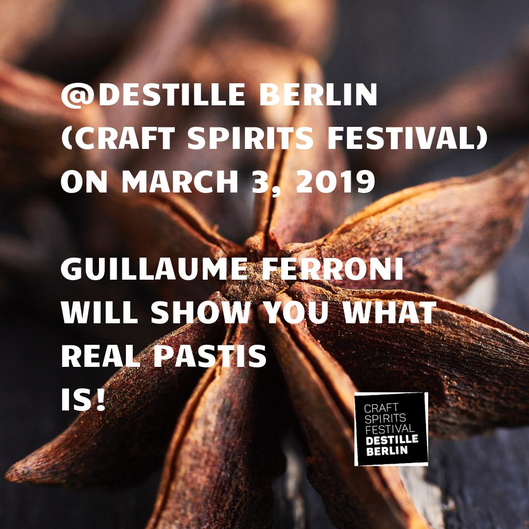 DestilleBerlin's tweet photo. THERE IS NO CATEGORY VICTIM OF MORE PREJUDICES AND STEREOTYPES THAN PASTIS. LET'S EXPLORE WHAT THIS MEDITERANEAN SPIRIT REALLY IS WITH GUILLAUME FERRONI ON SUNDAY 3RD MARCH AT 3.30PM! https://t.co/RDS46PUh7F