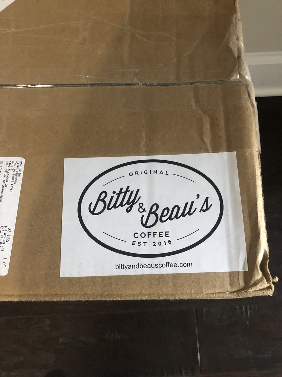 TesoriFamilyFdt's tweet photo. Yessssss! We love it when our order from @bittyandbeaus, the official coffee supplier for our Buddy Baskets, shows up. #morethanacupofcoffee #getsomenow https://t.co/SyKdS5aERG