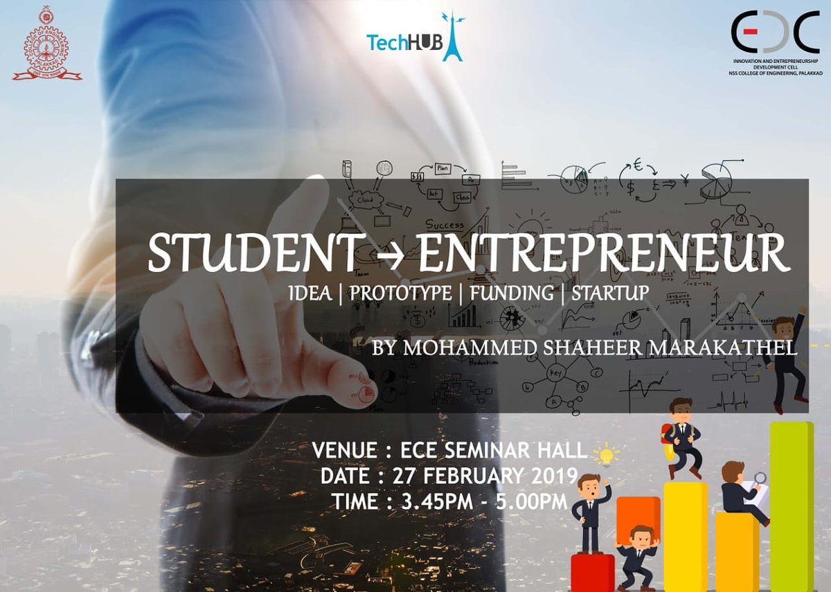 edcnssce's tweet image. Are you a student ? Do you wanna know how to build a start-up and be an Entrepreneur ? Join us for the techhub session tomorrow 

#EDCNSSCE #iedc #startup #entrepreneurship #techhub #motivation #innovation #idea #business #wednesday